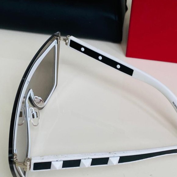 Valentino Grey and White With Lenses Sunglasses